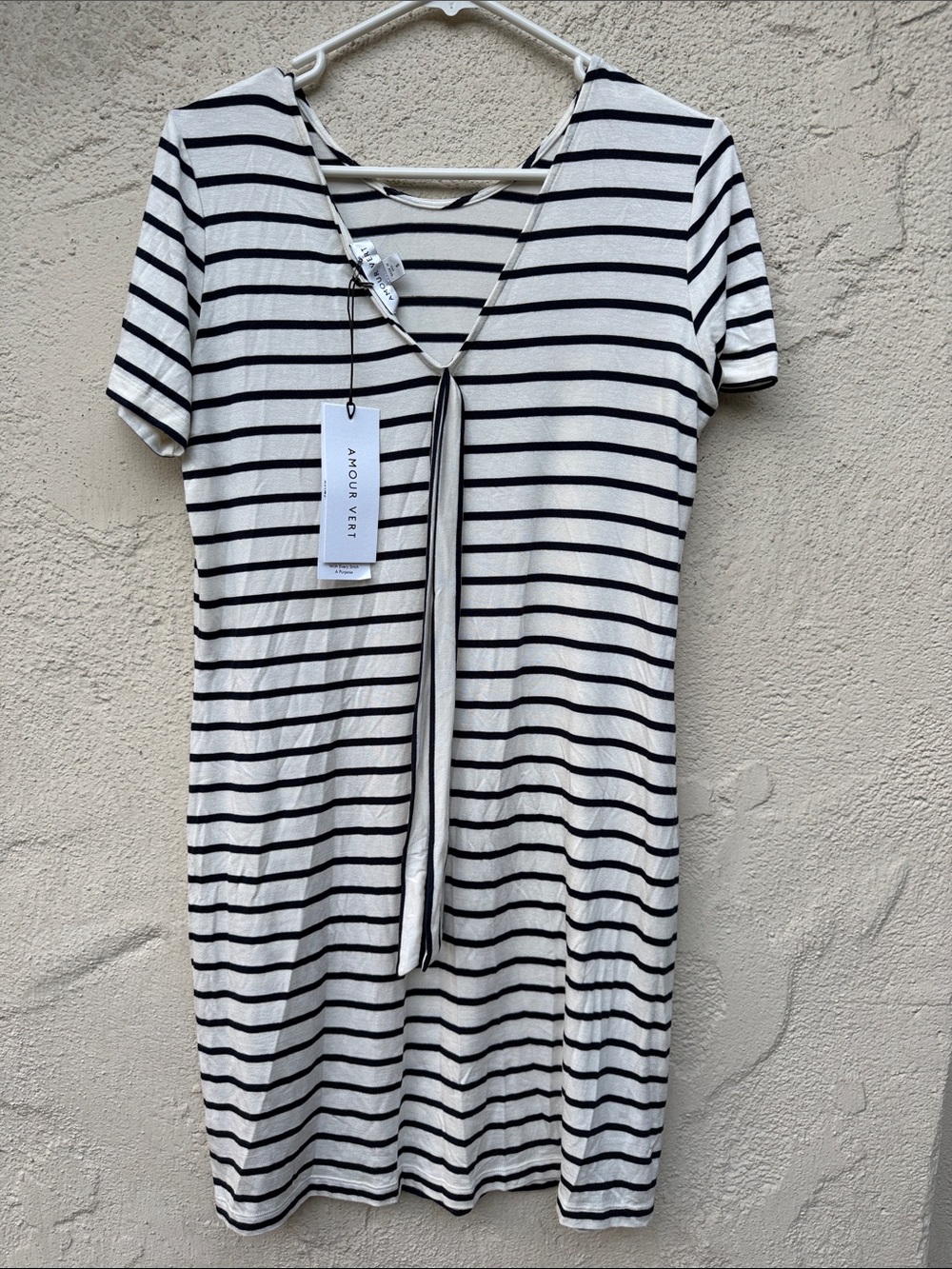 NWT Amour Vert strips dress size S